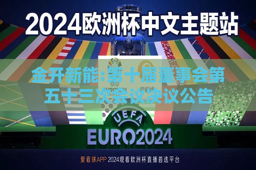金开新能:第十届董事会第五十三次会议决议公告