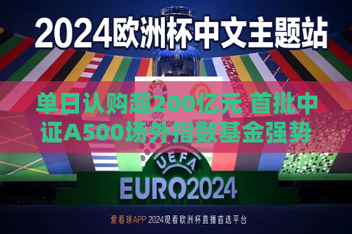 单日认购超200亿元 首批中证A500场外指数基金强势“吸金”