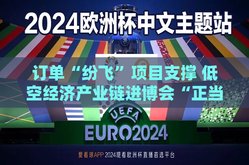 订单“纷飞”项目支撑 低空经济产业链进博会“正当红”