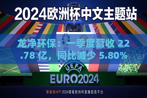 龙净环保：一季度营收 22.78 亿，同比减少 5.80%  第1张