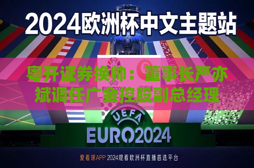 粤开证券换帅：董事长严亦斌调任广金控股副总经理