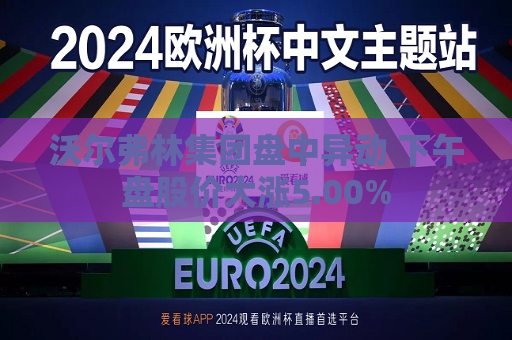 沃尔弗林集团盘中异动 下午盘股价大涨5.00%