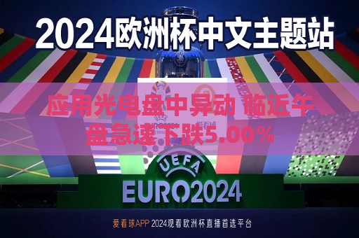 应用光电盘中异动 临近午盘急速下跌5.00%