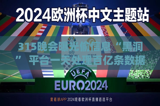 315晚会曝光偷信息“黑洞” 平台一天处理百亿条数据 | 3·15特别报道