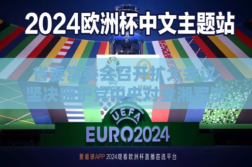 省委常委会召开扩大会议 坚决拥护党中央对金湘军涉嫌严重违纪违法进行纪律审查和监察调查的决定