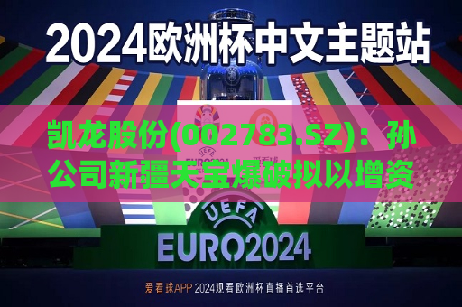 凯龙股份(002783.SZ)：孙公司新疆天宝爆破拟以增资扩股方式收购孙公司100%股权  第1张