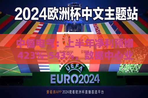 中恒电气：上半年净利预增 423%-543%，数据中心业务增长