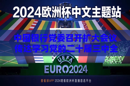 中国银行党委召开扩大会议 传达学习党的二十届三中全会精神 葛海蛟主持会议并讲话  第1张
