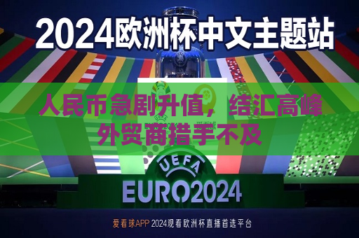 人民币急剧升值，结汇高峰外贸商措手不及  第1张