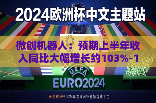 微创机器人：预期上半年收入同比大幅增长约103%-108%
