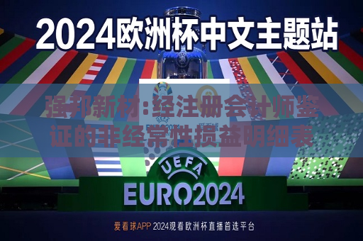 强邦新材:经注册会计师鉴证的非经常性损益明细表