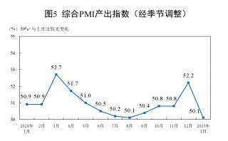 1月份制造业PMI为49.1%，比上月下降1个百分点