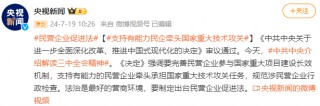  *** 中央新闻发布会丨支持有能力民企牵头国家重大技术攻关