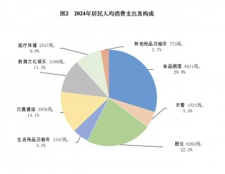 算一笔2024年人均经济账：可支配收入增加2000元，超五成消费在食住