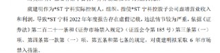 *ST宁科因财务造假遭重罚 实控人虞建明被罚市场禁入6年