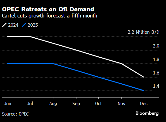 OPEC对2024年全球石油需求预测作出迄今更大幅度的下调  第2张