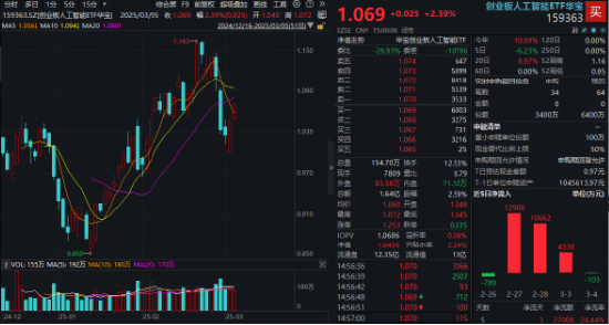 重要会议重磅定调！算力股反攻，创业板人工智能ETF华宝续涨2.39%！港股全线爆发，港股互联网ETF大涨3.23%  第6张