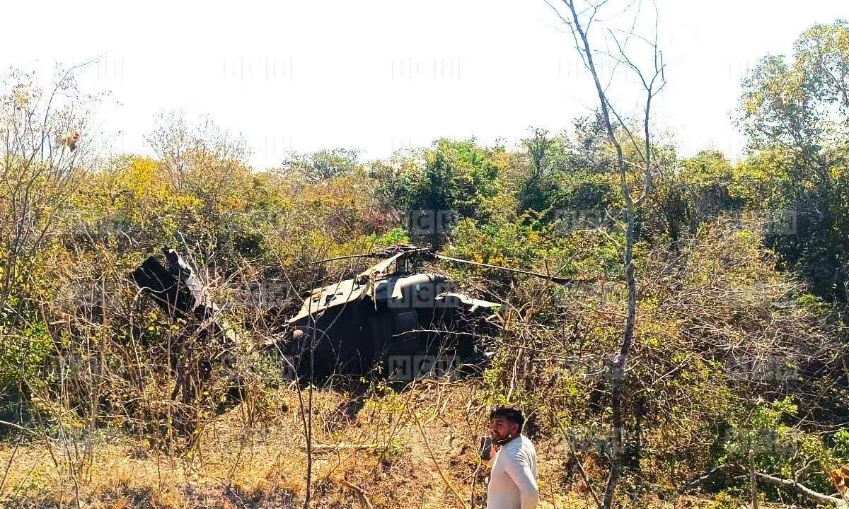 一架美国军用直升机在洪都拉斯坠毁  第1张