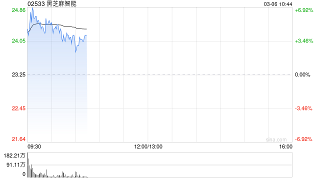 黑芝麻智能早盘高开逾6% 公司预计2024年度实现扭亏为盈  第1张
