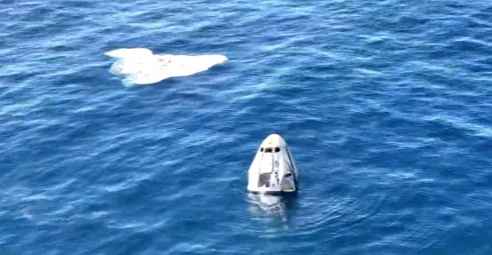 SpaceX载人绕地球两极飞行任务结束 机组返回地球  第1张