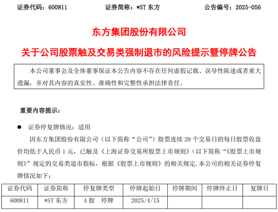 600811，终止上市！明起停牌  第1张